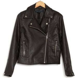 Faux Leather Moto Jacket